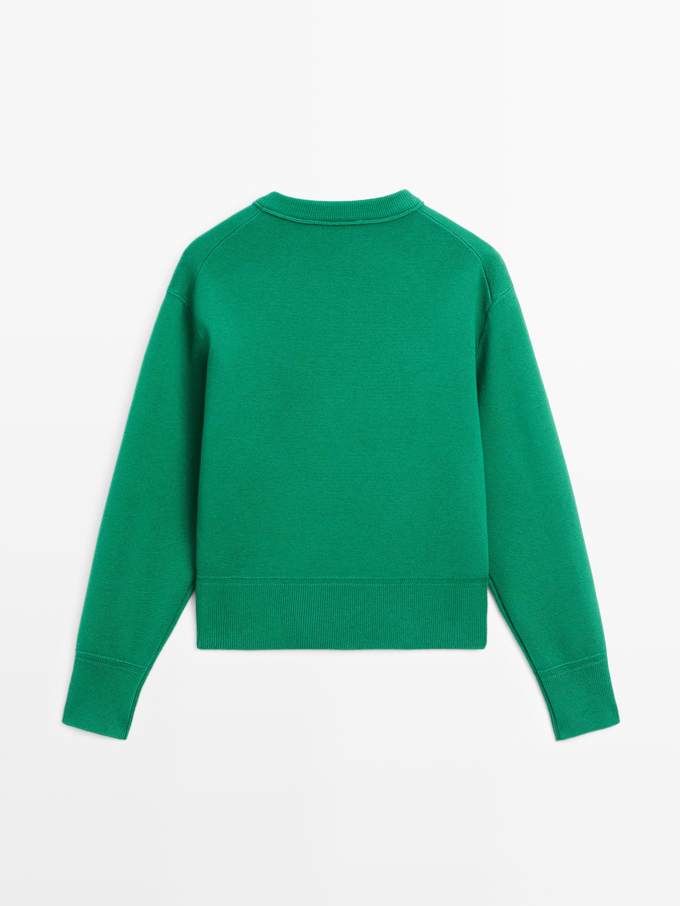 Pull en maille de coton mélang
